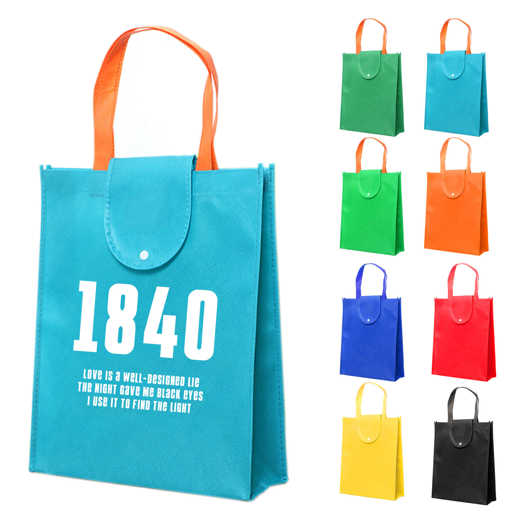 FlyFlyPromos - Non-Woven Foldable Tote Bag Image 1 - Promotional Product
